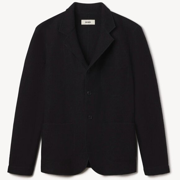 Buck Mason Black Felted Wool Chore Coat Mens Medium - Picture 2 of 7